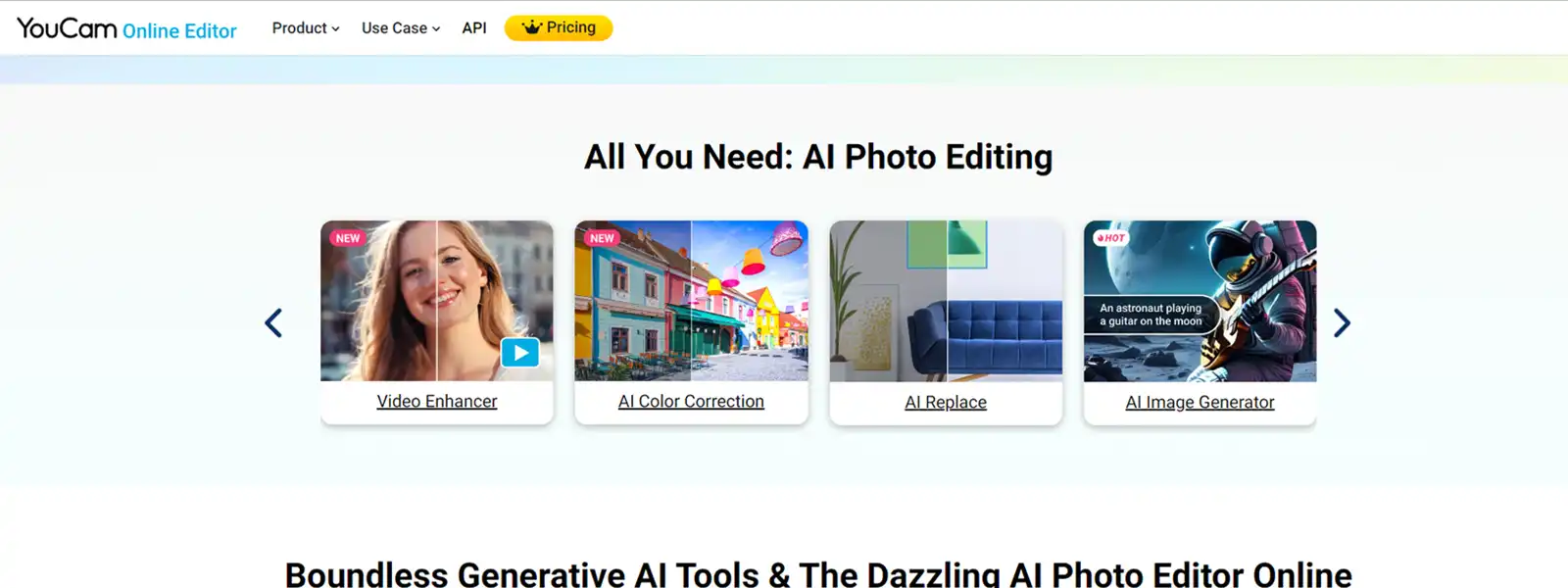 عکس از سایت YouCam Online Editor